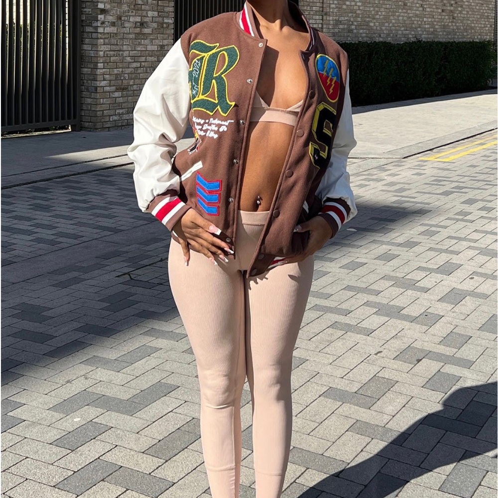 Brown Varsity Jacket